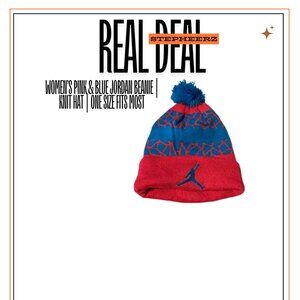 Women’s Pink & Blue Jordan Beanie